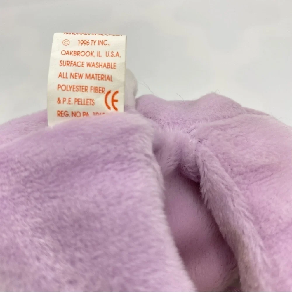 Ty Beanie Babies Floppity The Lilac Bunny